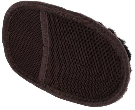 CHILDWEET Pu Shoe Shine Mitts Small Black, Suede Shoe Cleaning Kit and Polish Applicator Gloves for Car and Leather Care