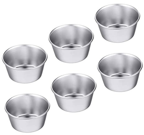 DECHOUS 6 Piece Carbon Steel Muffin Mold Set for Muffins and Quiches