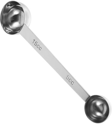 HOMOBABE Cuchara Medidora Doble Cabeza De Inoxidable Para Café y Té Dosificación Precisa y Para Almacenamiento Cocina