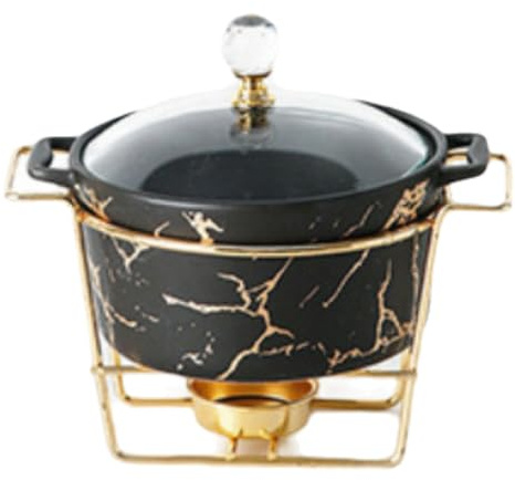 Eleeonora Ceramic Soup Tureen With Lid,Ceramic Soup Tureen,Traditional Clay Pot Cooking,Easy Clean,Large Capacity,Suitable For Refrigerator,Double Boiler,Dishwasher,Disinfection