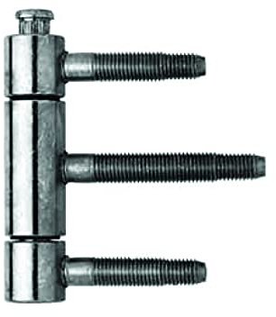 Cerniera anuba acciaio 3 gambi da 20 con boccole antiusura articolo 40 / H SFS intec - Cromato opaco