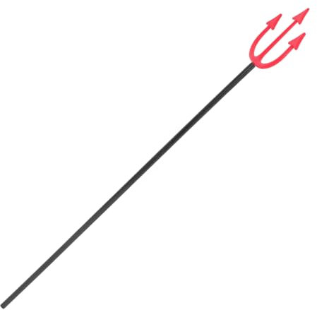 MAGICLULU Trident Halloween Plastique pour Bal Masqué Photomaton et Fêtes Fourche Décorative de Diable Réaliste Accessoire Classique Halloween