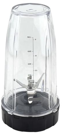Repuestos compatibles con licuadora Ninja, vaso de 24 oz, cuchilla extractora 7 aletas, for Nutri Auto IQ BN801 SS101 BL480-30 BL641