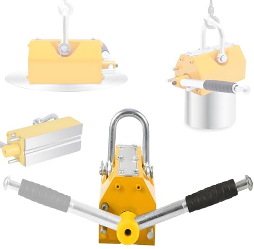 Permanent Magnetic Lifter with Release Mechanism for Safe Lifting of Steel Plates and Boards in Shop Crane Applications