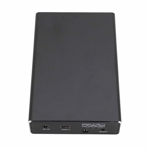 Haofy Dual Bay Extern Hårddiskhölje, 12TB, 10Gbps, Aluminiumlegering, -stöd