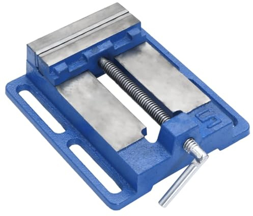Genérico Mordaza para Taladro Hierro Fundido Azul 121 mm,Bricolaje,Herramientas,Taladros,Taladradora de Columna,154633