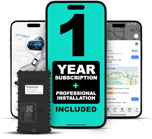 Letstrack Shield 4G Car Bike Van Fits All Vehicles GPS Tracker with Fuel Cut off Remote Immobiliser & Anti-theft Key Protection (Shield 4G + 1Yr Sub)