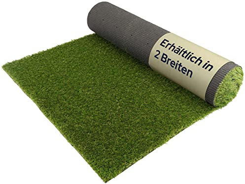 Primaflor Kunstrasen JAZZ - 2,00m x 17,00m, 40 mm Hoch, Viele Größen, UV-Beständiger, Wasserdurchlässiger, Rasenteppich, Outdoor Bodenbelag, Kunstgras für Garten, Terrasse und Balkon