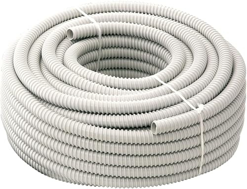 Tubifor Tubo Guaina Spiralata Flessibile Isolante Ondulata in Pvc per impianti elettrici matassa da 30 metri TFG (Diametro 50 mm)