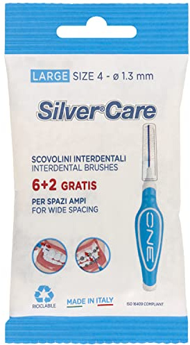 Silver Care 8 scovolini interdentali forti ecopack
