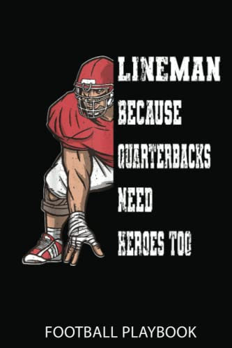 Football Playbook: Football Lineman American Football Equipment For Training | A Football Journal 120 Pages 6 X 9 For A Football Coach Or Boys| Football Notebook Journal Dairy.