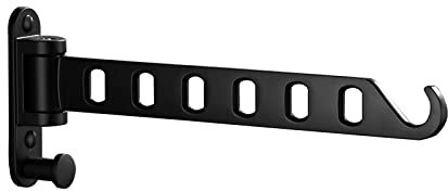 JOOM Appendiabiti da parete, pieghevole, per l'organizzazione della lavanderia, con ganci a braccio, lavanderia, stendibiancheria, robusto da appendere, pieghevole a rotazione di 180°