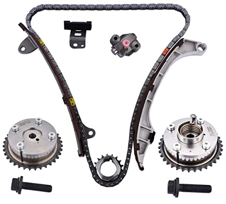 Timing Chain VVT Gear Sprocket Kit Replacement for 2009-2014 Toyota Highlander Sienna Venza 2.7L RAV4 Camry 2.5L 13070-0V010 13050-0V010 Flynsu