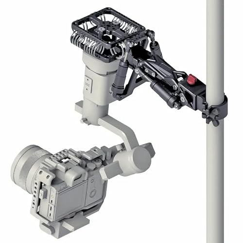 HONTOO Hongtoo - Stabilizzatore video per videocamera con giunto cardanico ammortizzante e ammortizzatore idraulico, 5,5 kg, per supporto auto DJI RS RS2 RS3pro, nero