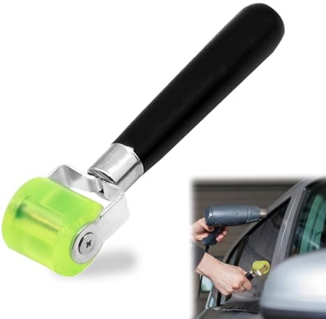 Rullo di Pressione 1 Pezzi Ruota Insonorizzata con Manico Rullo per Carta da Parati Rullo a mMano Rullo per Cuciture Parati Strumento tetto PVC Strumento di Saldatura