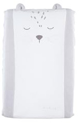NOUKIE'S - Wickelauflage mit Bezug – Babou & Kendi – Frottee – Leopardenmuster – Grau