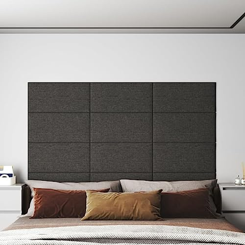 INLIFE Pannelli Murali 12 pz Grigio Scuro 60x30 cm in Tessuto 2,16 m² Articoli di ferramenta, Materiali da Costruzione (8,2KG)