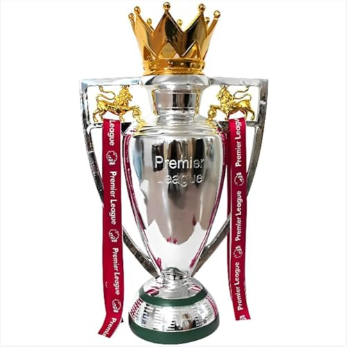 TIANXIE Premier Champions Trophy Nachbildung England League Fußball Trophäe Barclays Harz Fußballmeisterschaft Trophäen Fans Beste Souvenirs Sammlerstücke Home Office Bar Dekorationen,77cm