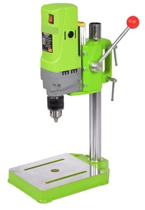 ZKLGS Trapano a Colonna, Trapano A Colonna da Banco Trapano A Colonna da Banco A 6 velocità, Trapano A Pressa Trapano A Colonna da Banco per Legno Metallo(BG-5156E 710W)