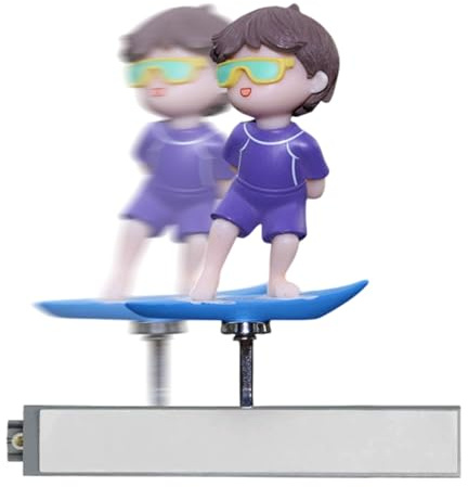 Iouyjiu Car Bobblehead Funny | Cartoon Surfing Boy Car Decor - Swinging Character For Workplace Desk Trucks Ornament Cute Nodding Figure
