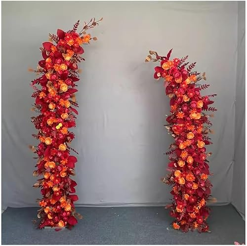 HYEFDWS Halbmondförmiger Ballonbogenständer für Hochzeits- und Geburtstagsparty-Dekor, gebogener Hochzeitsbogen-Hintergrundständer, ideal für den Außen- und Innenbereic