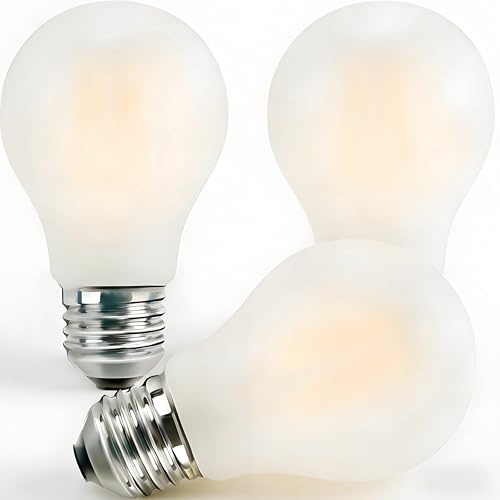 Vanpus 6W E27 LED Glühbirne 12-24V AC/DC, Warmweiß，3er-Set A19a | CRI 90，Niederspannung,3000K, 360° Abstrahlwinkel, für Wohnmobil, Boot, LKW