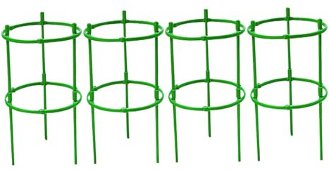 Mikikit Soporte para Plantas Trepadoras Ajustable Jaula de Jardín Multilayer de Soporte Resistente para Tomates y Vegetales Estructura Flexible para Exteriores Varillas