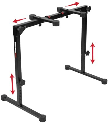 Gator Frameworks Keyboard Series Table Style Stand with Adjustable Arms & Height, (GFW-KEY-6000)