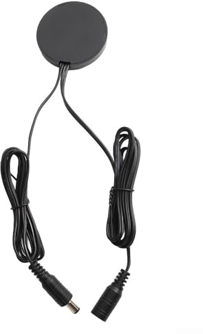 12 V 24 V Induktions-Touch-Sensorschalter mit Handfeger-Dimmer für Schränke und Schränke, kompatibel mit Holz und anderen Materialien (DC-Kopf, schwarz)