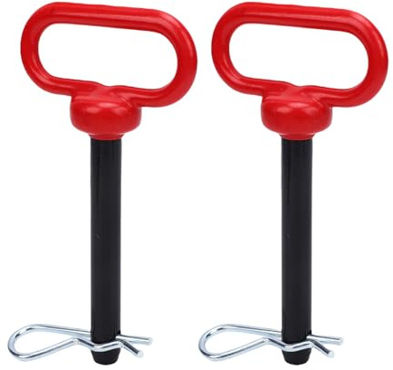 Zerodis Heavy Duty Carbon Steel Trailer Hitch Pin 5/8x4.72in Rubber Coated Handle Pin, Extra Wide Comfortable Grip for Lawn Tractor Cart ATV Mower RZ Z200 Replacement