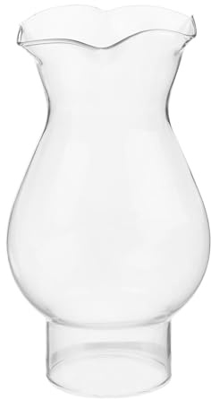 ASAKKURA Paralume in Vetro Trasparente Diametro 3 Cm per Lampada a Olio e Cherosene, Paralume Antico Vintage Bordo Decorativo, Globo Lampada a Olio per Illuminazione Interna Classica