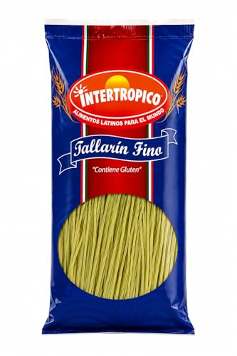 FIDEO TALLARIN FINO - INTERTROPICO - TALLARIN FINO VERDE - 400 GRAMOS