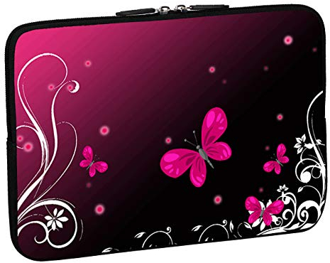 PEDEA Custodia per notebook in neoprene 17,3 pollici, butterfly
