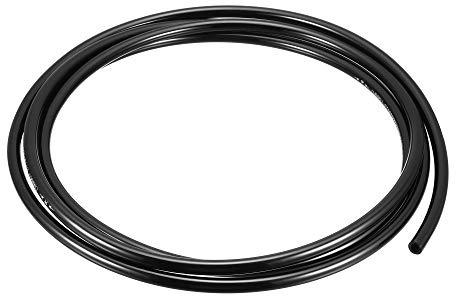 sourcing map Tubes Pneumatiques à Air 8mm OD x 5mm ID 2.5m(8.2pieds) PU Polyurethane Air Compresseur Tuyau Tube Noir
