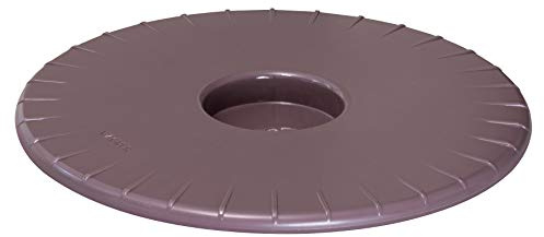 WAGNER Pflanzenroller ULTRAFLAT Ø 30 x 2,5 cm I Pflanzenroller für den Innenbereich I Extra Flacher Kübelroller aus ABS Kunststoff, Mauve, wasserabweisend I Tragkraft 100 kg - 20044401