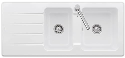 Villeroy & Boch Architectura 80 3380 01 R1 Weiß (alpin) Keramikspüle Handbetätigung