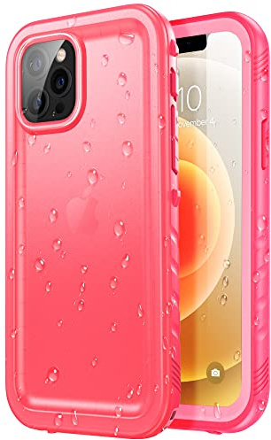 SPORTLINK für iPhone 12/12 Pro wasserdichte Hülle 360 Grad, Rosa | Outdoor Handyhülle mit Kameraschutz und Displayschutz, militärischer stoßfester Panzerhülle, IP68 waterproof & staubschutz