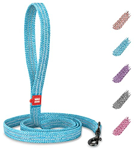 Blau Reflektierende Hundeleine Große Hunde, Hundeleine Mittelgroße Hunde - Hundeleine Kleine Hunde Leine Reflektierend & Hundeleine für Welpen - Klassische Hundeleinen aus Recycelter Baumwolle