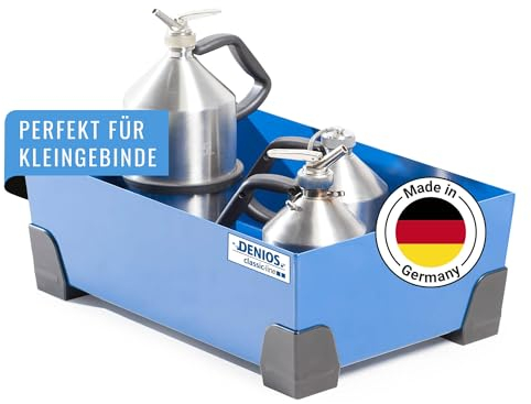 Kleingebindewanne classic-line aus Stahl, lackiert, o. Gitterrost, 20 Liter, 392x392x200