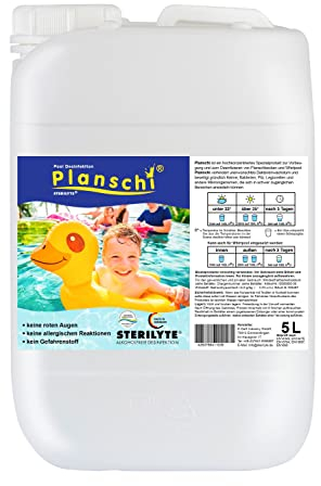 STERILYTE – 5L Wasser Desinfektions Konzentrat – Hot Tub Desinfektionsmittel, ideal auch für Pools & Planschbecken – Poolreinigung Wasserpflege – Reingungsmittel für Pool (Planschbecken)