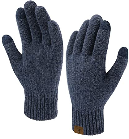 Bequemer Laden Winter Warme Handschuhe Damen Touchscreen Winterhandschuhe | Winter Damen Touchscreen Handschuhe Thermo Winterhandschuhe Gerippt Strickhandschuhe Elastische Manschette Geschenke Frauen