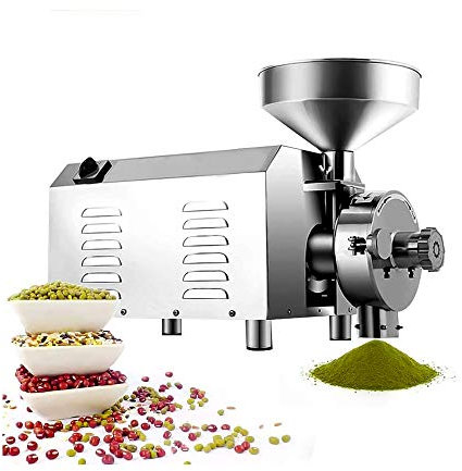 Rettificatrice Commerciale per Grano,Smerigliatrice Elettrica per Mulini per Grani da 1500 W,Polverizzatore Automatico Continuo per Mulini per Grani A Martelli per Spezie,Macchina per