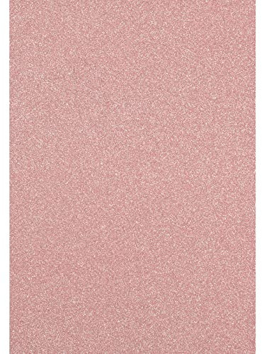 Florence Cartoncino glitterato – Cartoncino colorato formato A4 – rosa – 5 fogli di carta – Carta per album di ritagli per realizzare biglietti e altri lavori con la carta, 250 g/m²