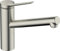 hansgrohe Niederdruck Küchenarmatur Zesis M33, Wasserhahn Küche mit Auslauf Höhe 150mm, für offene Warmwasserbereiter, schwenkbar, 1 Strahlart, Edelstahl Finish