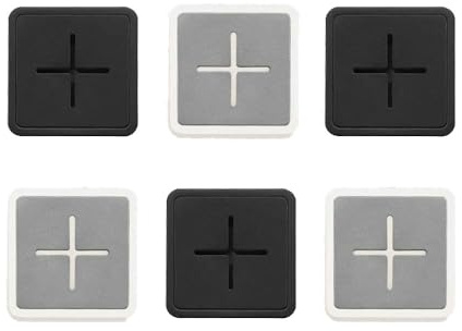 Paquete de 6 soportes autoadhesivos para paños de cocina, ganchos cuadrados de silicona para colgar en la pared, soporte para toallas de mano con ventosa para baño y cocina