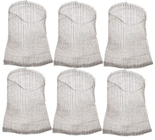 SUPVOX Sacchetto Di Protezione Per Fiori in Rete 6 Pezzi in Acciaio Inox Per Proteggere Le Radici Delle Piante Da Giardino