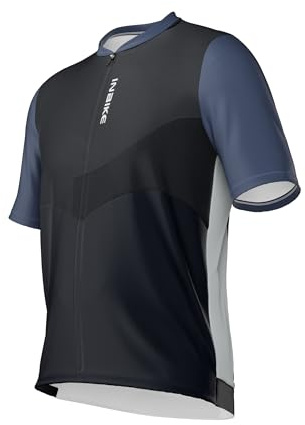 INBIKE Fahrradtrikot Herren Kurzarm Trikot Shirt 4XL 5XL XXL Fahrrad Rennrad MTB Sommer Kurz Fahrradbekleidung Atmungsaktiv Schnelltrockend Radtrikot Farbverlauf Blau 5XL