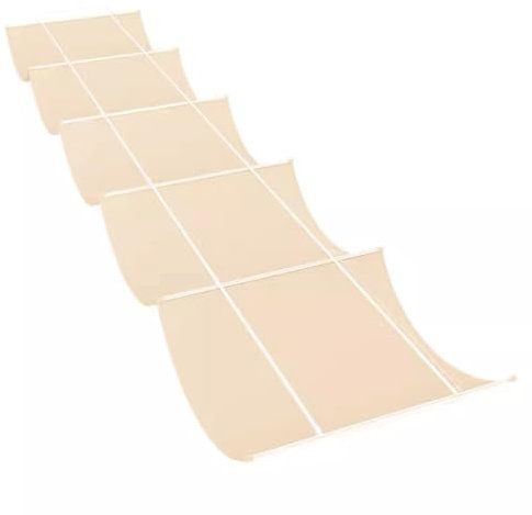 Retráctil de Sombra Ondulada, Retráctil Ola Velas De Sombra, Pergolas de Jardin Toldos Baratos, para Exterior Jardín Patio Cubierta (Color : Beige, Size : 1.2x5.4m)