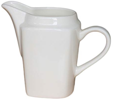 Small Milk jug,Creamer Jug,Churn Jug,Western-Style Bone China Milk Cup Ceramic Coffee Wreath Milk Jug Honey Jug Household Sauce Jug Restaurant Steak Juice Barrel 290ml