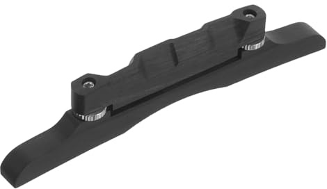 ifundom Wood Mandolin Bridge Replacement Part with Expressive Sound and Resonance, Delicate Shape Ebony Bridge Saddle for Mandolin Accessories Suitable for Gigs and Rehearsals